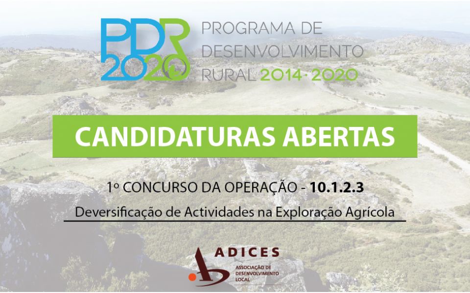 CANDIDATURAS ABERTAS DLBC/LEADER - ADICES PACTO 2020