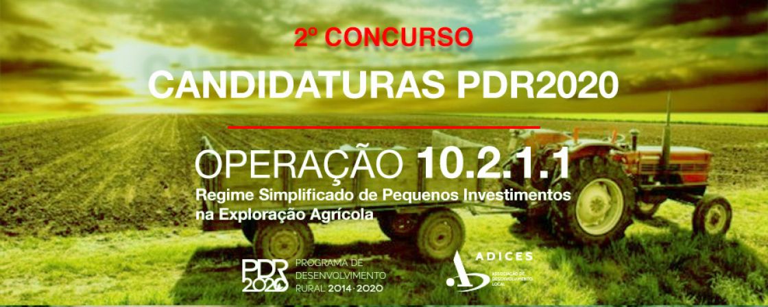 Regime Simplificado de Pequenos Investimentos na Exploração Agrícola - OP 10.2.1.1 - 2º CONCURSO
